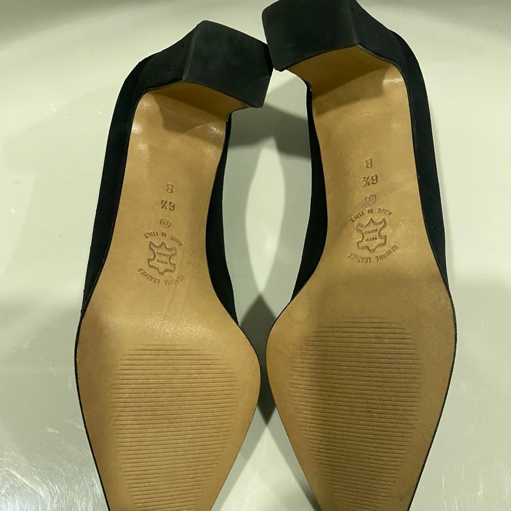 Amalfi Peau de Soie Classic Black Heels